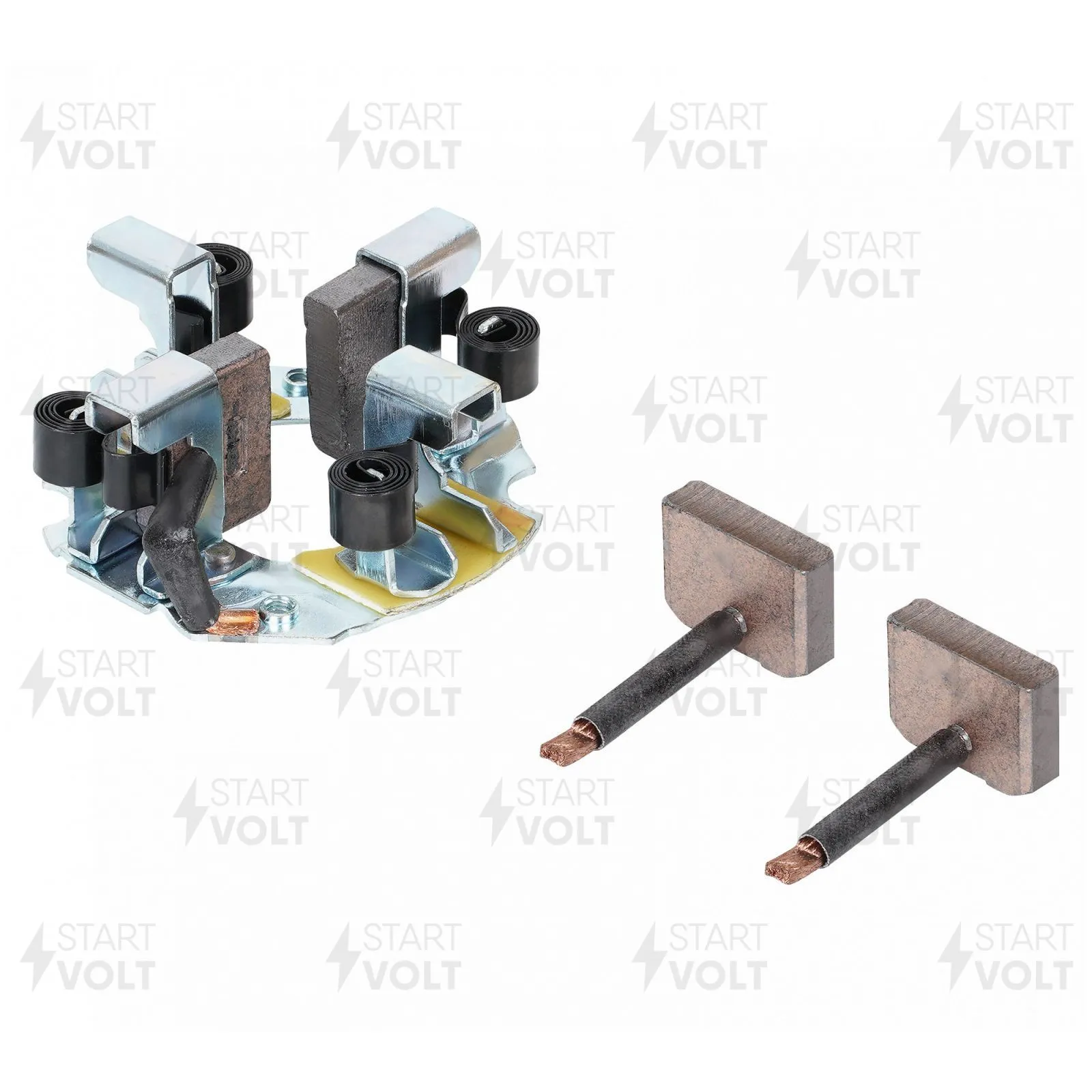 Узел щеточный стартера для а/м КАМАЗ с дв. Cummins I6CT/ISCe/ISLe STARTVOLT VBS 0708
