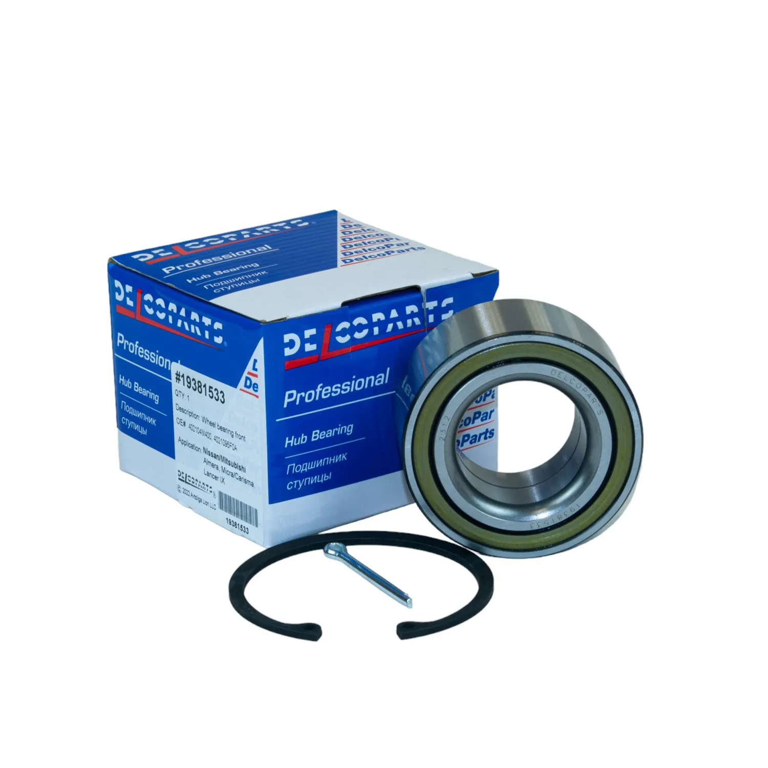 Подшипник ступицы Nissan ALMERA, MICRA; Mistsubishi CARISMA, LANCER DelcoParts 19381533