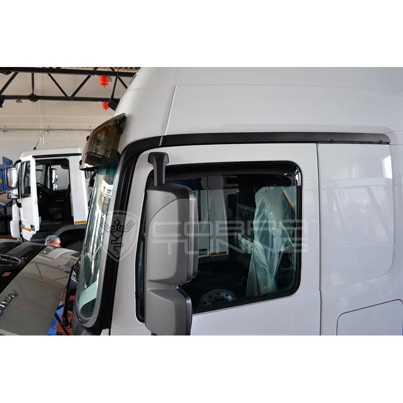 Дефлектора на окна комплект Mercedes Benz Actros 1843 (ПРЯМОЙ) накл. Cobra Tuning M0003