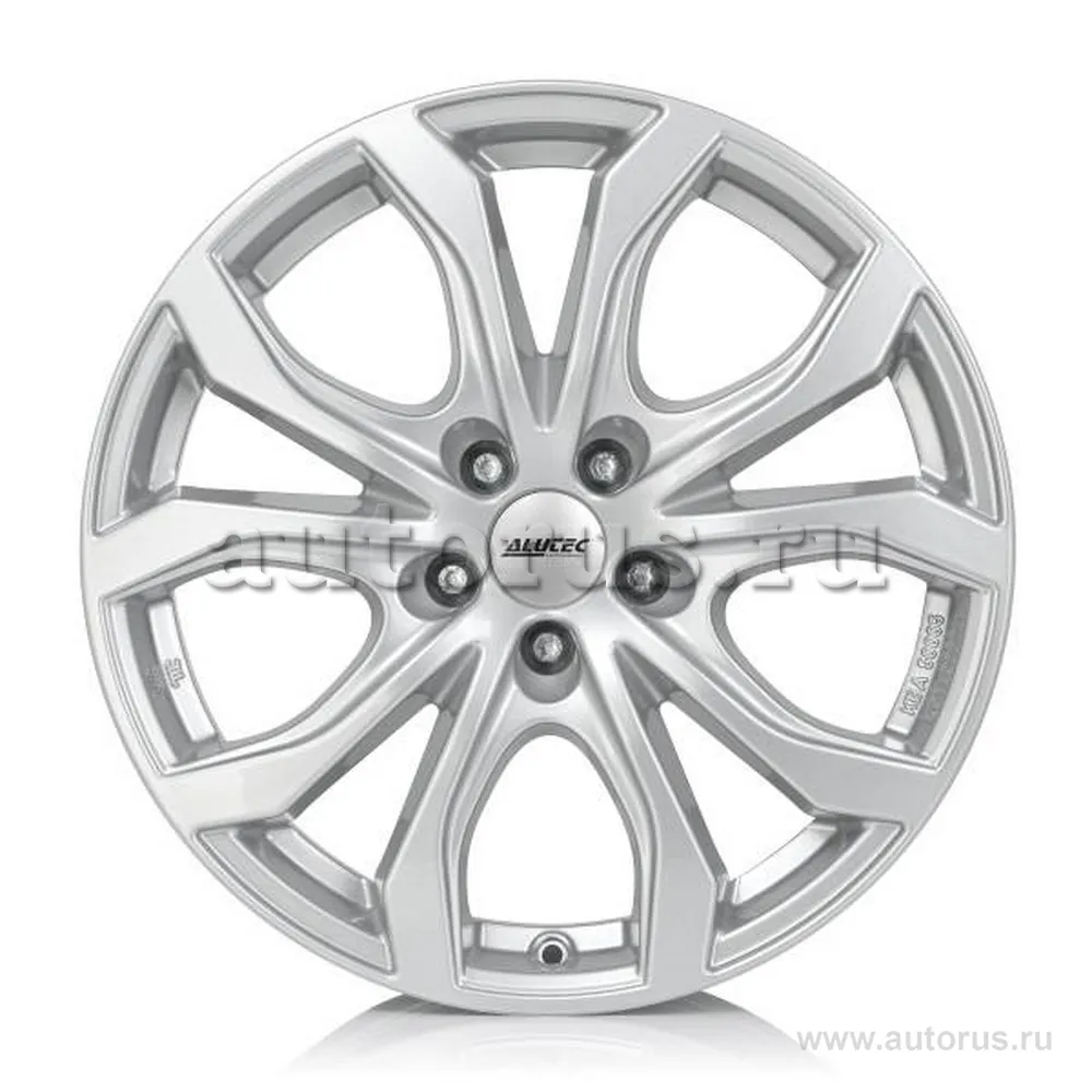 Диск литой R17 7.5J 5x112/66.5 ET37 ALUTEC W10 Polar Silver W1075737U610