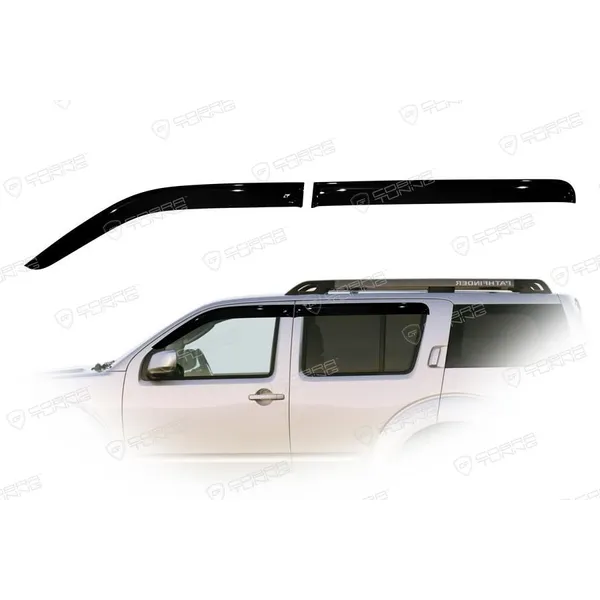 Дефлектора на окна Nissan Pathfinder III (R51) 2005EuroStandard деф.окон Cobra Tuning NE10805
