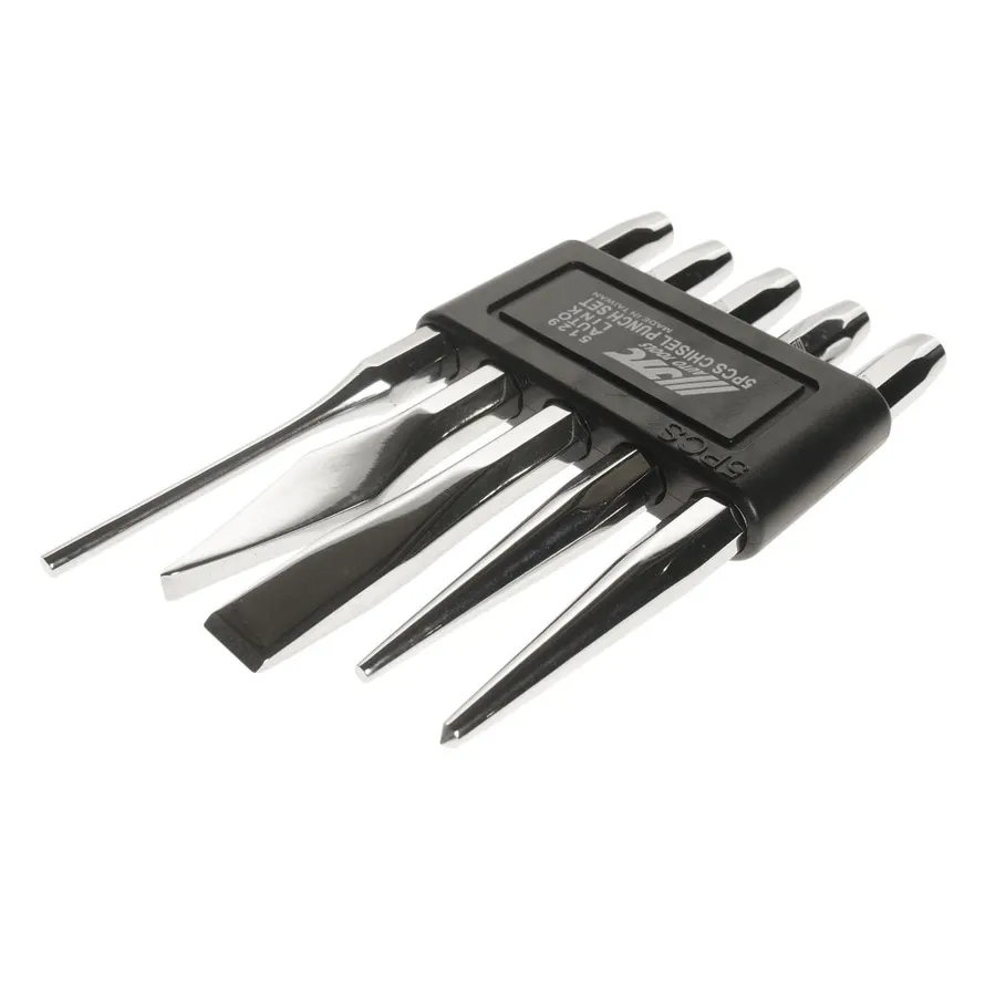 Набор выколоток и зубил с кернером в кейсе 5 предметов JTC-5129