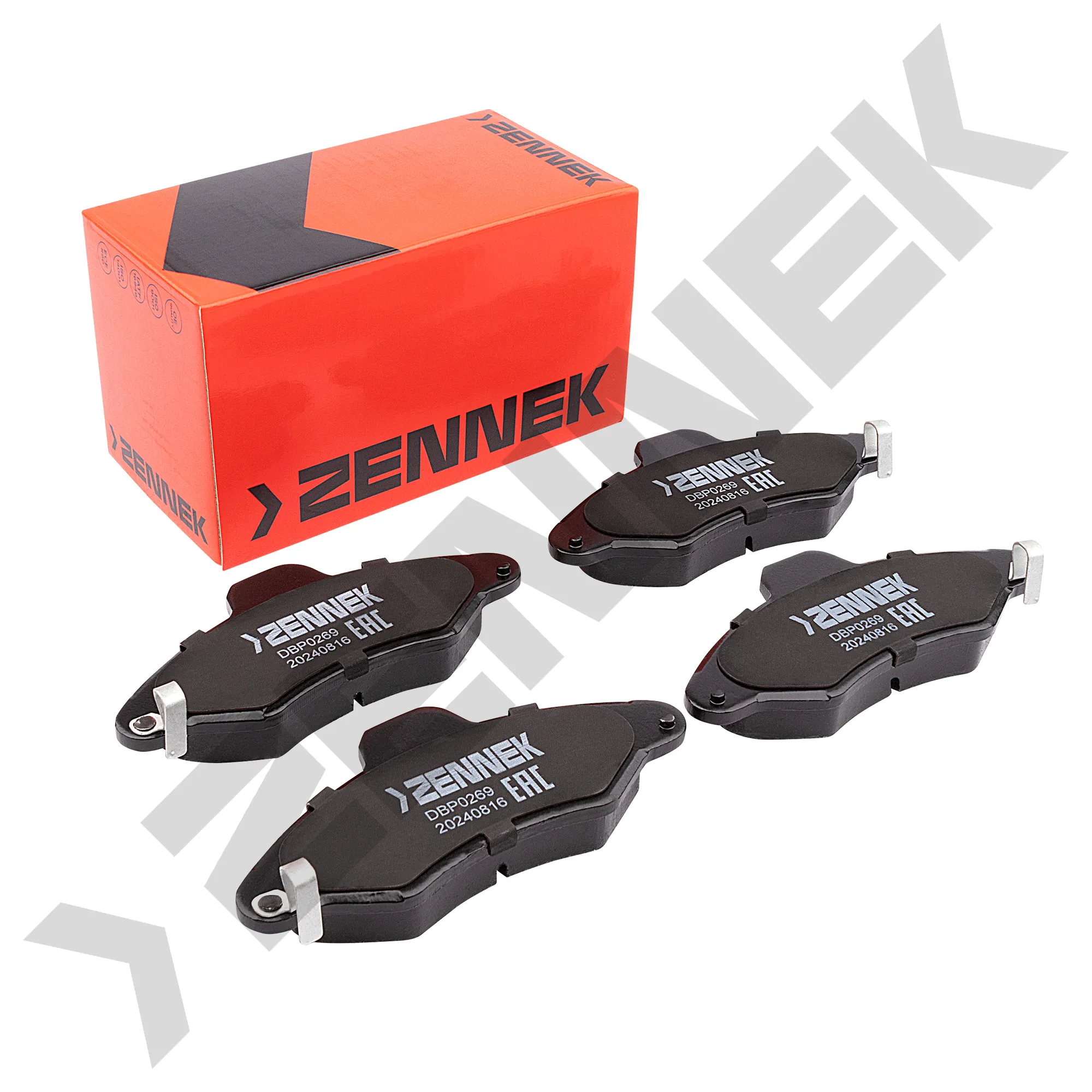 Колодки тормозные дисковые передние FORD ESCORT 90-00, ORION 90-96 ZENNEK DBP0269