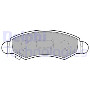 Колодки передние OPEL Agila 00-08 / SUZIKI Wagon 04-> DELPHI LP1919
