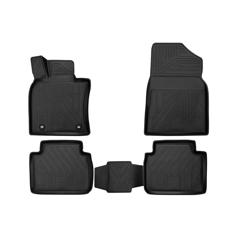 Коврики 3D в салон TOYOTA Camry, 2018->, 4 шт. (ПУ, повышенная износостойкость) FORMAT FORMAT.3D048152210k