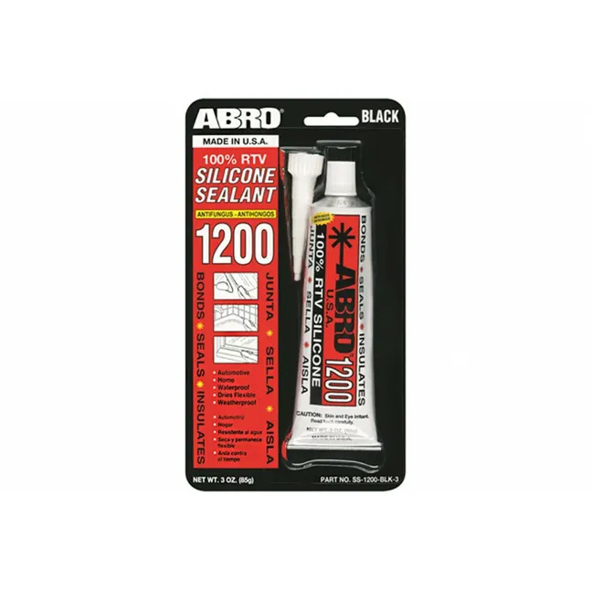Герметик силиконовый черный (85 г) США ABRO SS-1200-BLK-3 ABRO SS-1200-BLK-3