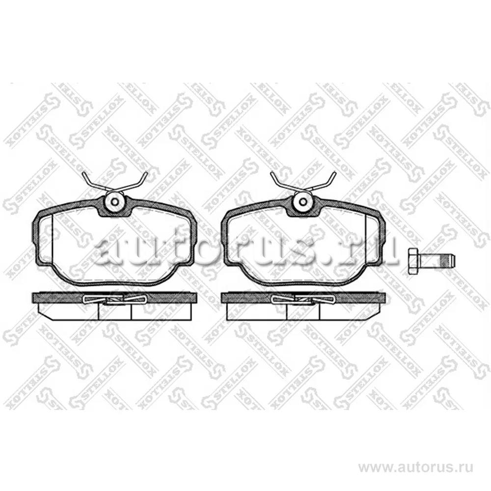Колодки дисковые з. Land Rover Discovery 4.0i/2.5TD STELLOX 588 000-SX