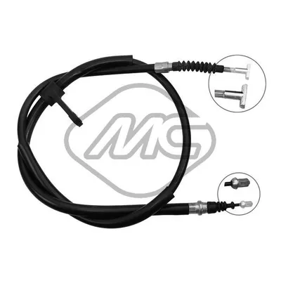 Трос ручника FIAT MULTIPLA ALL (DISC BRAKE) MOD. RHD SX-LH Metalcaucho 81342