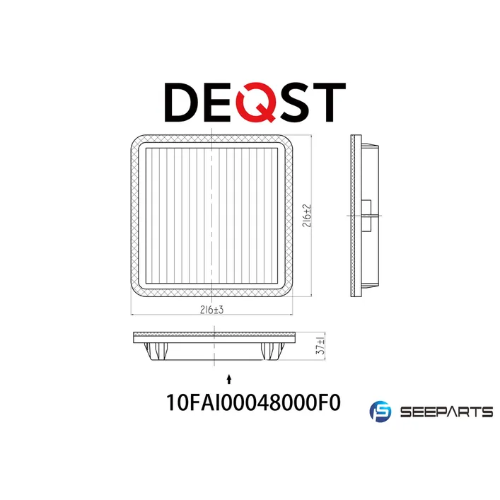 Воздушный фильтр SUBARU FORESTER (SG) 09.02-12.07SUBARU FORESTER (S DEQST 10FAI00048000