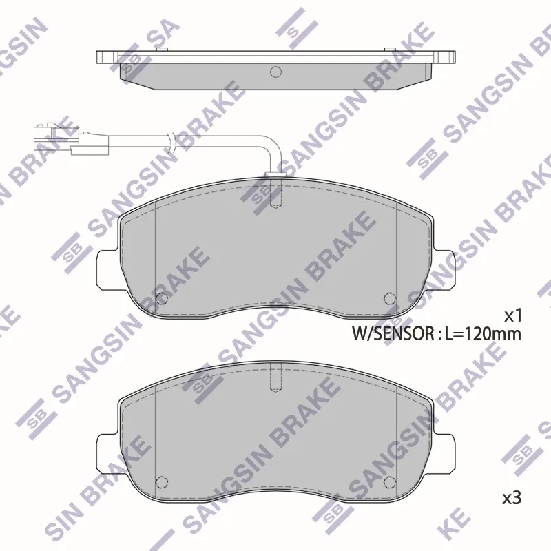 Колодки тормозные SANGSIN BRAKE SP1969