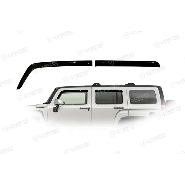 Дефлектора на окна Hummer H3 2005-2010 деф.окон Cobra Tuning H40205