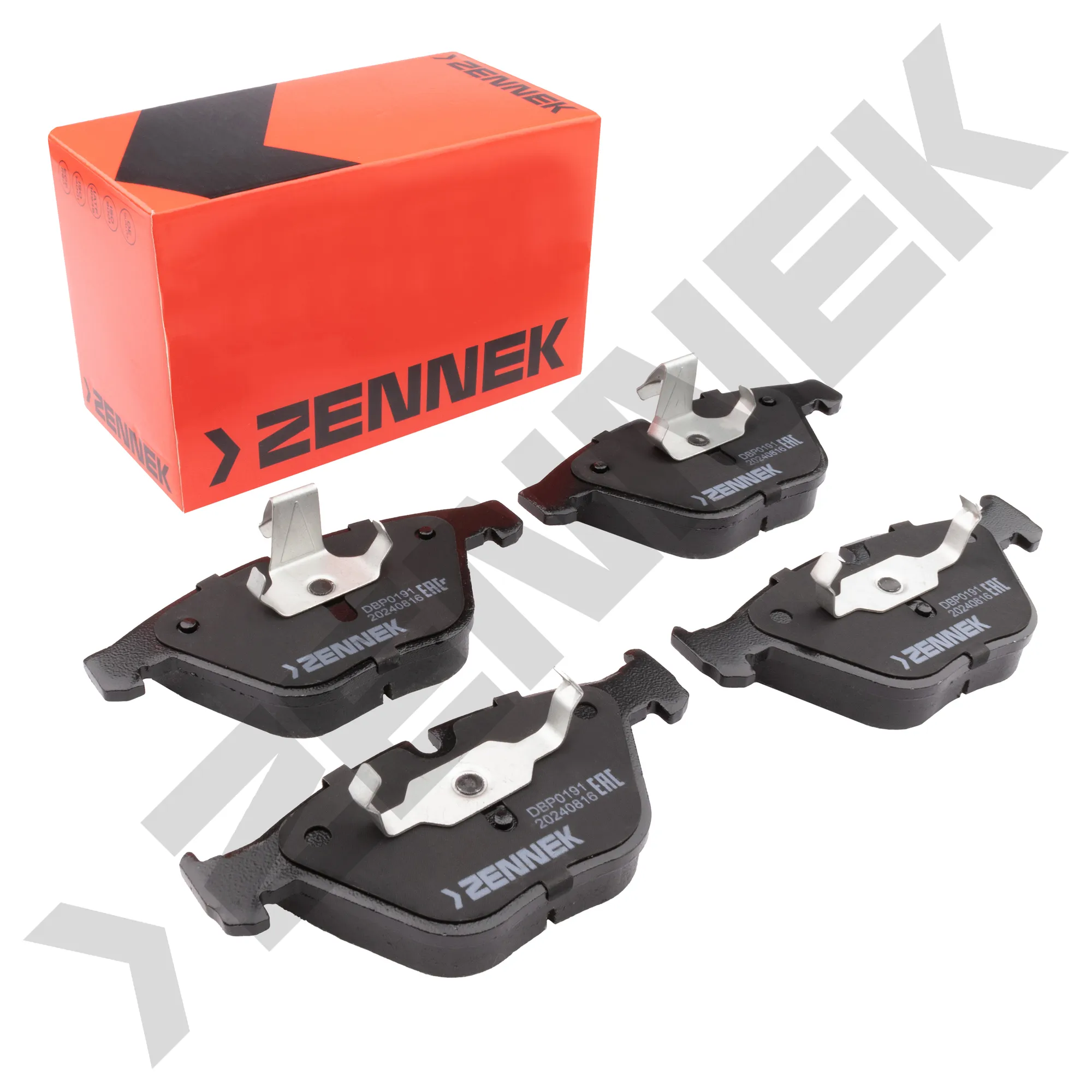 Колодки тормозные дисковые передние BMW 3 F30/31 11-, BMW 5 E60 03-10 ZENNEK DBP0191
