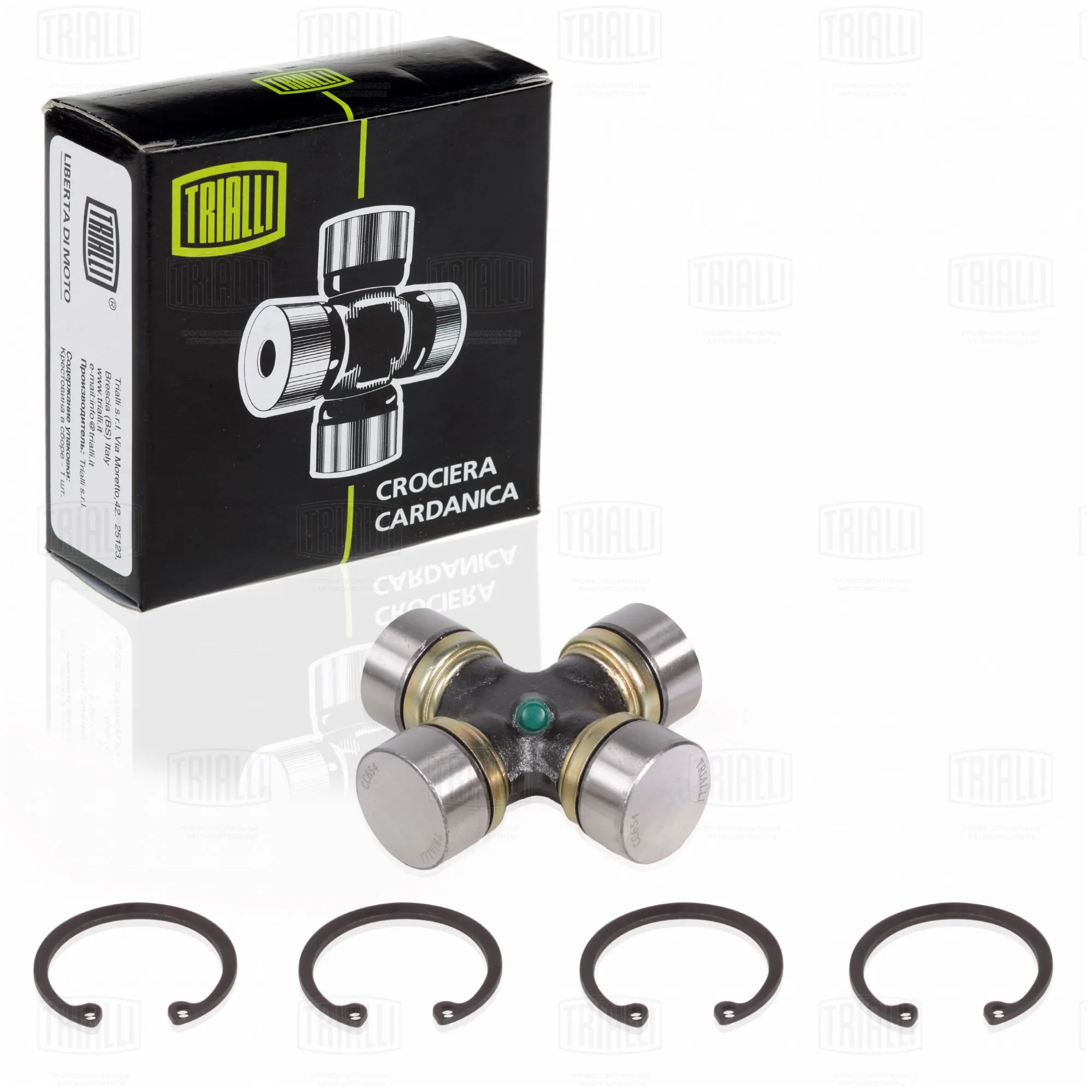 Крестовина для а/м ГАЗ 3307/53 (под стопорные кольца) (35х98) TRIALLI CC 654