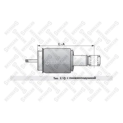 Амортизатор кабины перед. I/O VOLVO a228-341 I/O STELLOX 8703425_SX