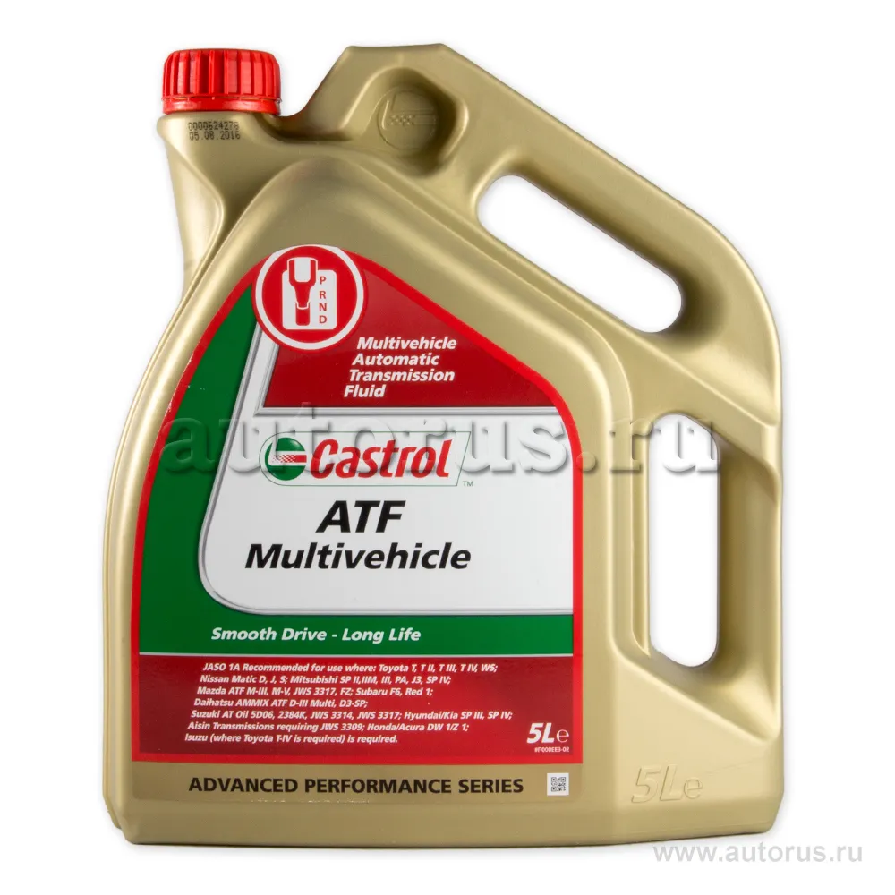 Масло трансмиссионное Castrol ATF Multivehicle 5 л 154F32