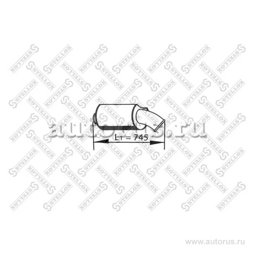 Резонатор глушителя средний VOLVO FH/FM STELLOX 82-03576-SX