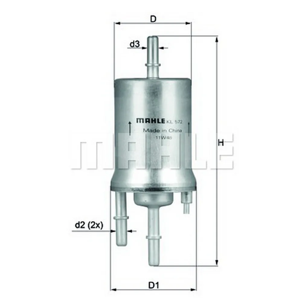 Фильтр топливный KNECHT/MAHLE KL572