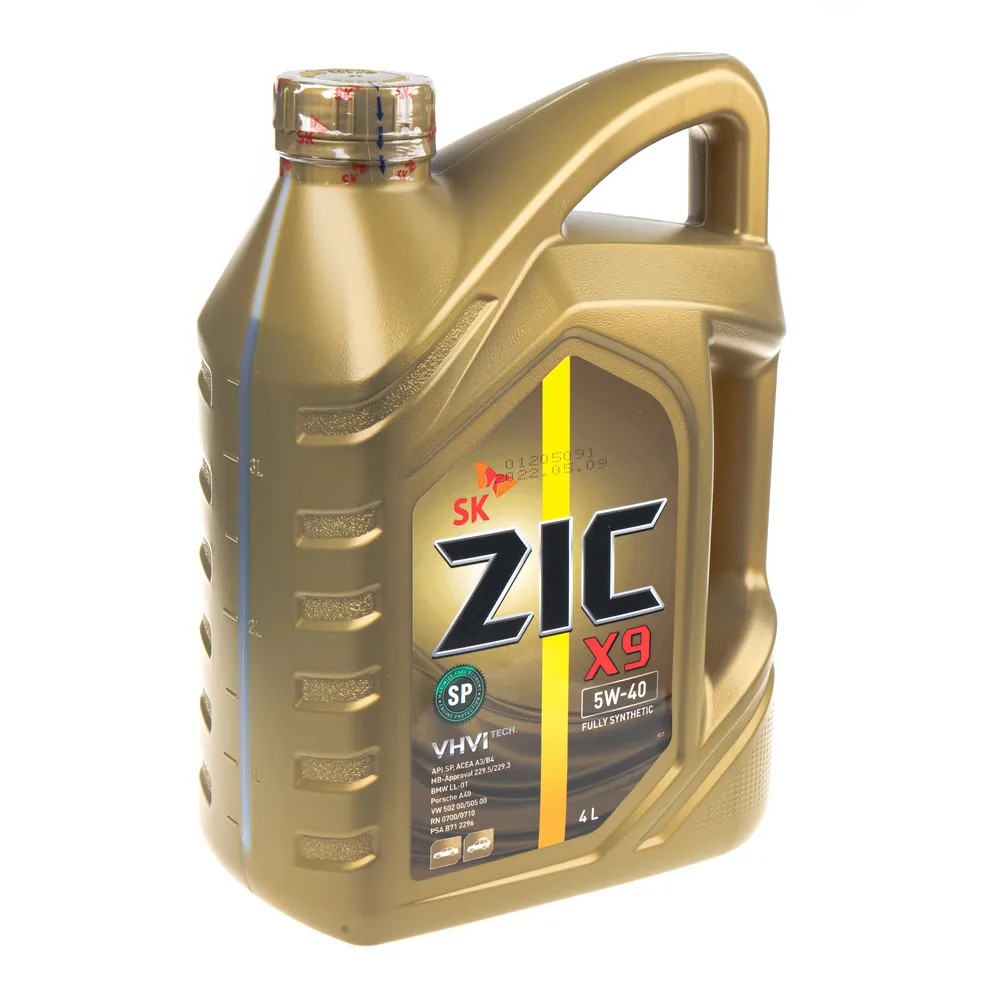 Масло моторное ZIC X9 5W-40 синтетическое 4 л 162000