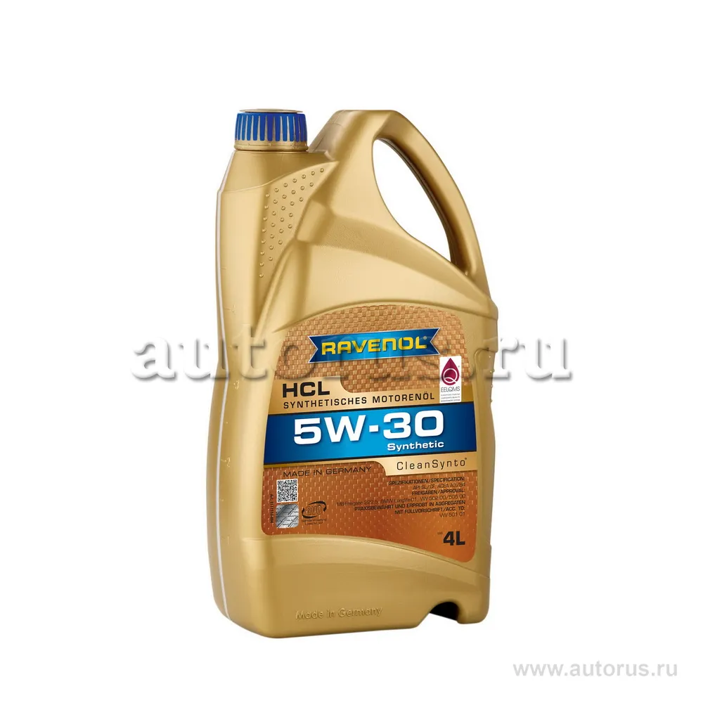 Моторное масло RAVENOL HCL SAE 5W-30 (4л) new 1111118-004 (4014835722996)