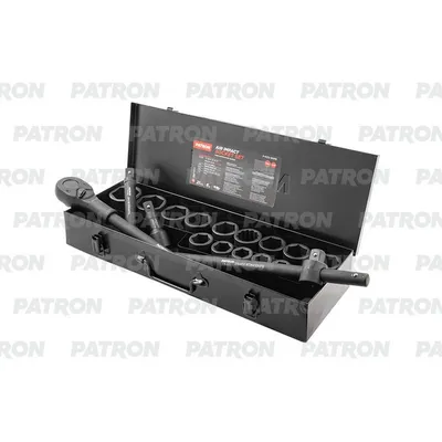 Набор инструментов 21пр: 3/4 inch, 6гр: 17, 19, 21, 22, 24, 27, 30, 3 PATRON P-6212-5MPB