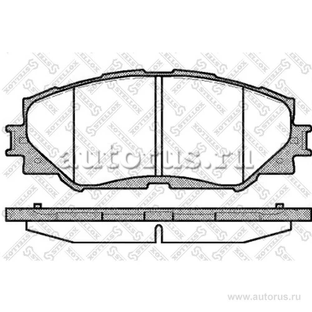 Колодки дисковые п. Toyota RAV4 2.4 06> STELLOX 001 089B-SX