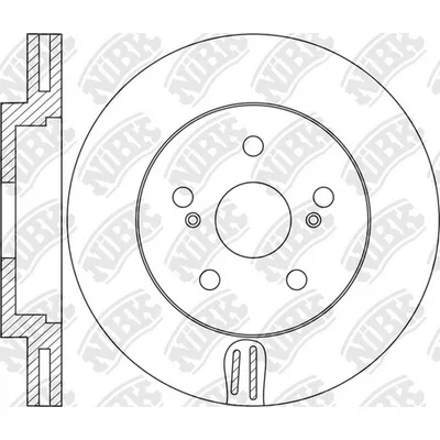 Диск тормозной передний TOYOTA CAMRY 17->/RAV4 18-> NIBK RN2068