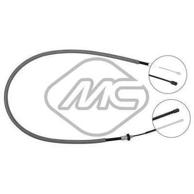 Трос ручника REN CLIO ALL 1/6-1/9DS (DISC BRAKE) DX-RH Metalcaucho 83075