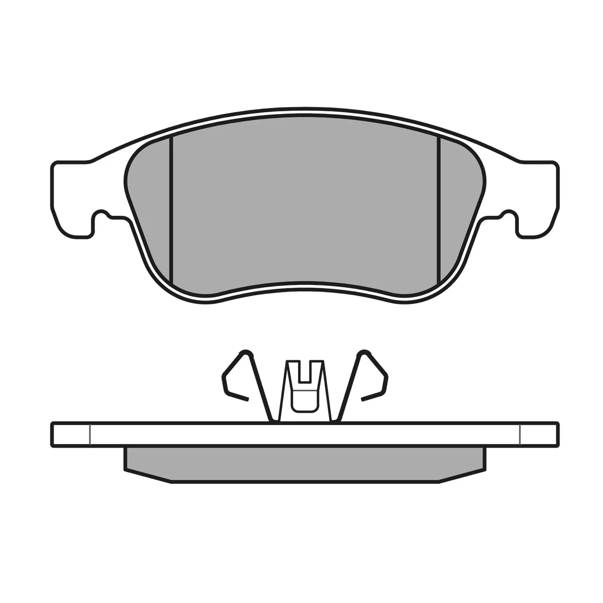 Колодки передние RENAULT DUSTER 10-/FLUENCE 10-/MEGANE III 08- MEYLE 025 249 1418