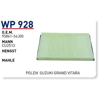 Фильтр салонный SUZUKI Grand Vitara WUNDER FILTER WP928