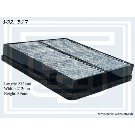 Фильтр салона MER W163 carbon STARKE 102-317