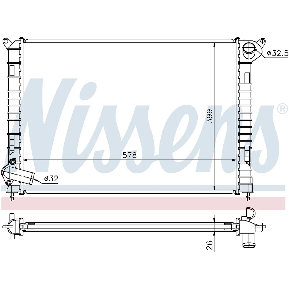 Радиатор NISSENS 69703A