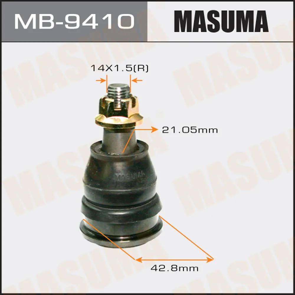 опора шаровая нижняя toyota avensis verso clm20acm20 01-07 MASUMA MB-9410