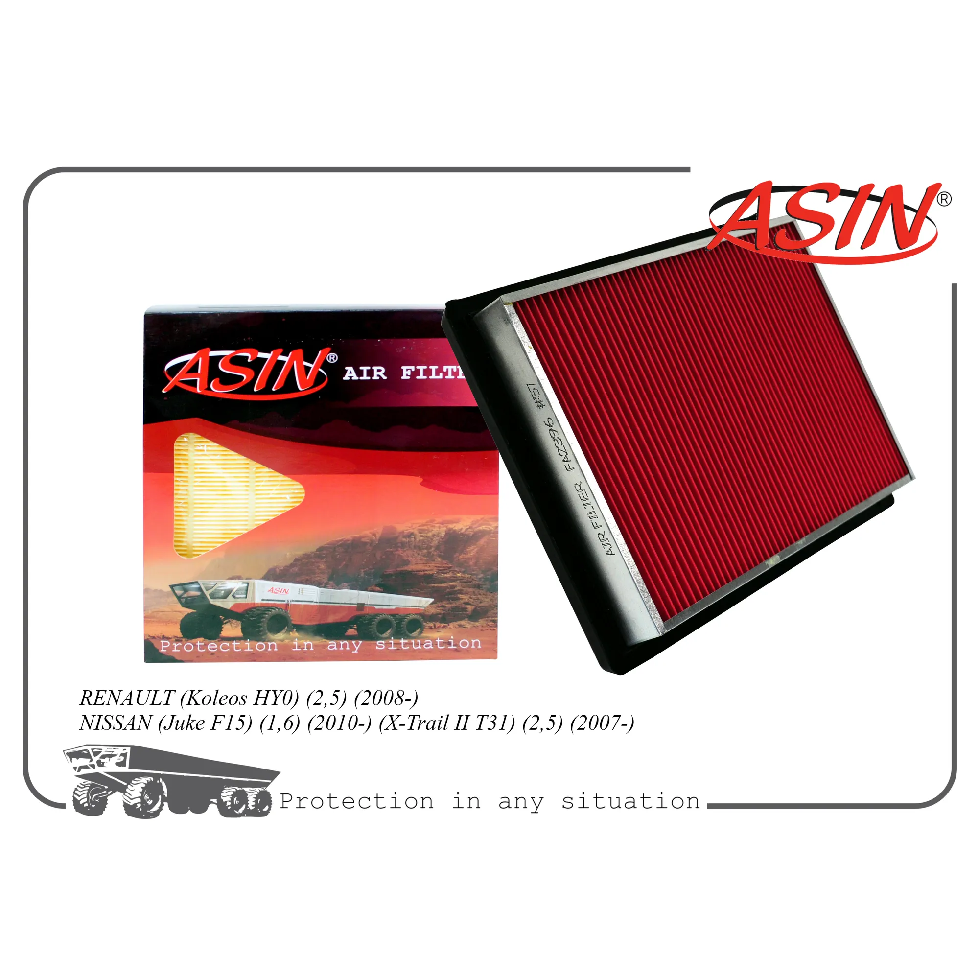 Фильтр воздушный 1654630P00/ASIN.FA2396 ASIN ASINFA2396
