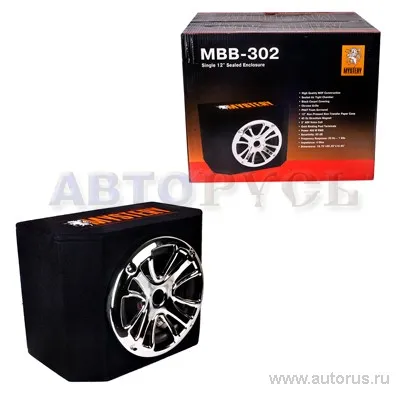 Сабвуфер MYSTERY MBB-302, 30 см , в корпусе