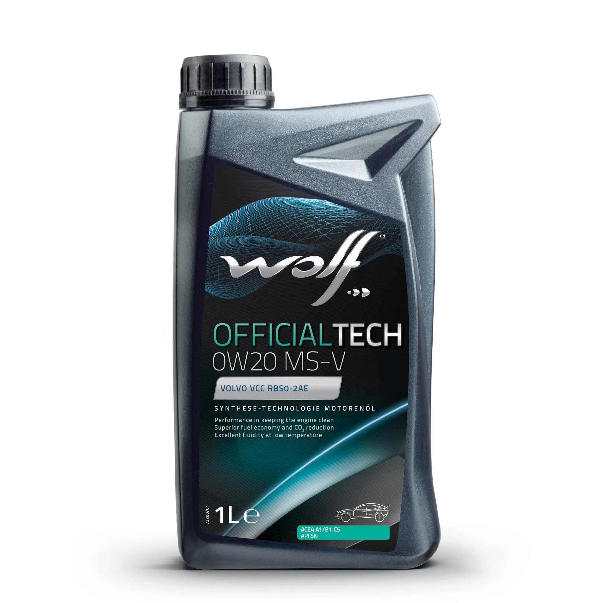 Масло моторное OFFICIALTECH 0W20 MS-V 1L Wolf Oil 8332517