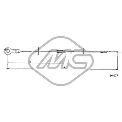 Трос газа TRANSPORTER 1,6 Metalcaucho 83805