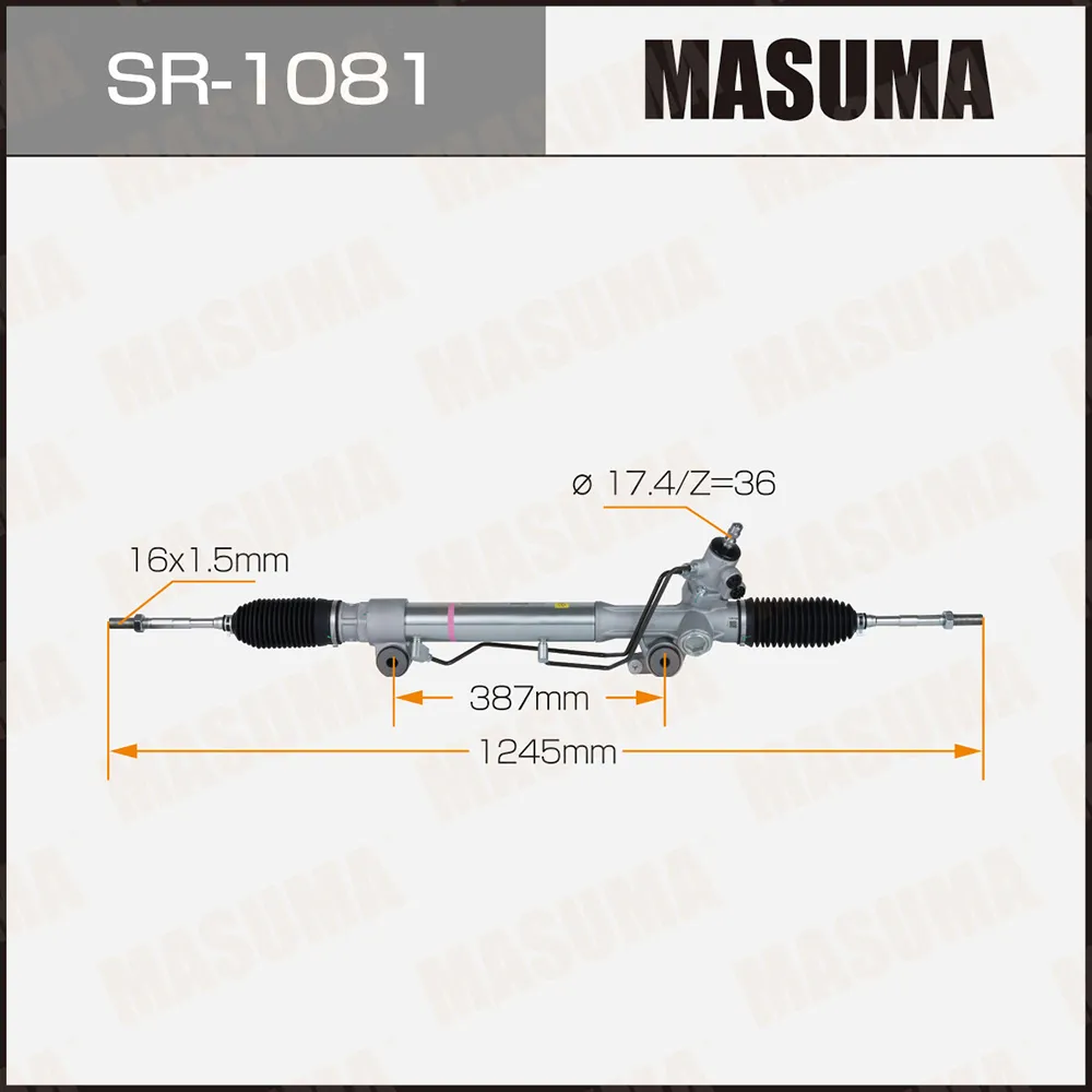 Рейка рулевая MASUMA SR-1081