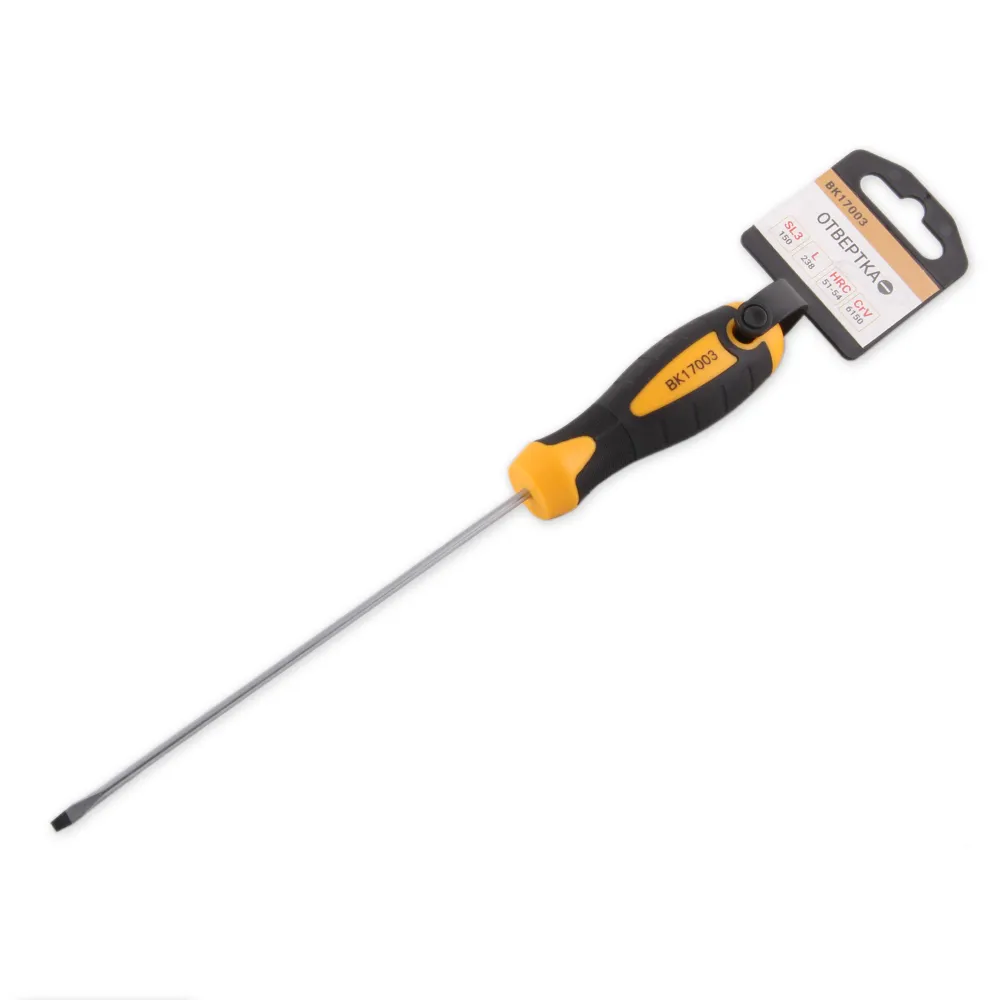 Отвертка шлицевая SL3x150 мм . L 238 мм . BK17003