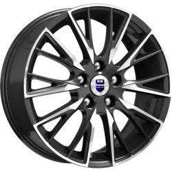 Диск литой R17 6.5J 5x112/66.6 ET48 КИК Солт Алмаз черный 74140