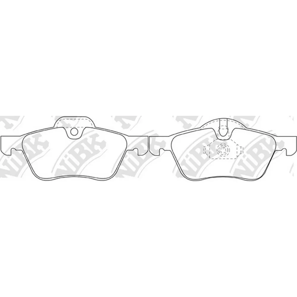 Колодки передние MINI COOPER R50/52/53 NIBK PN0186