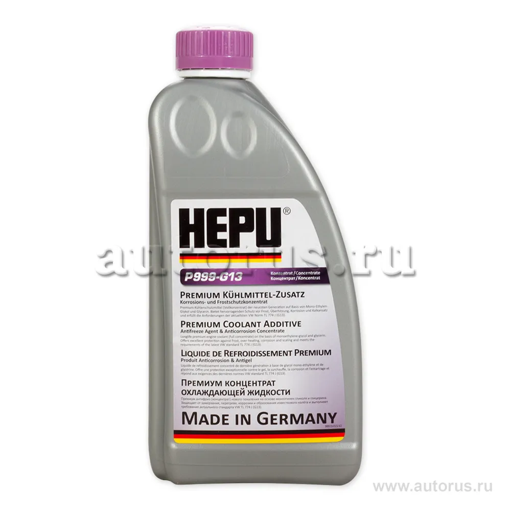 Антифриз HEPU Coolant G13 концентрат фиолетовый 1,5 л P999-G13