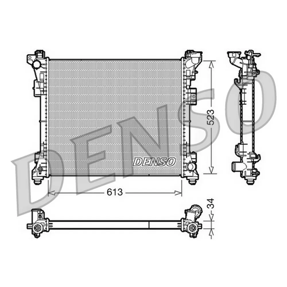 Радиатор CHRYSLER GRAND VOYAGER 2007=> DENSO DRM06006