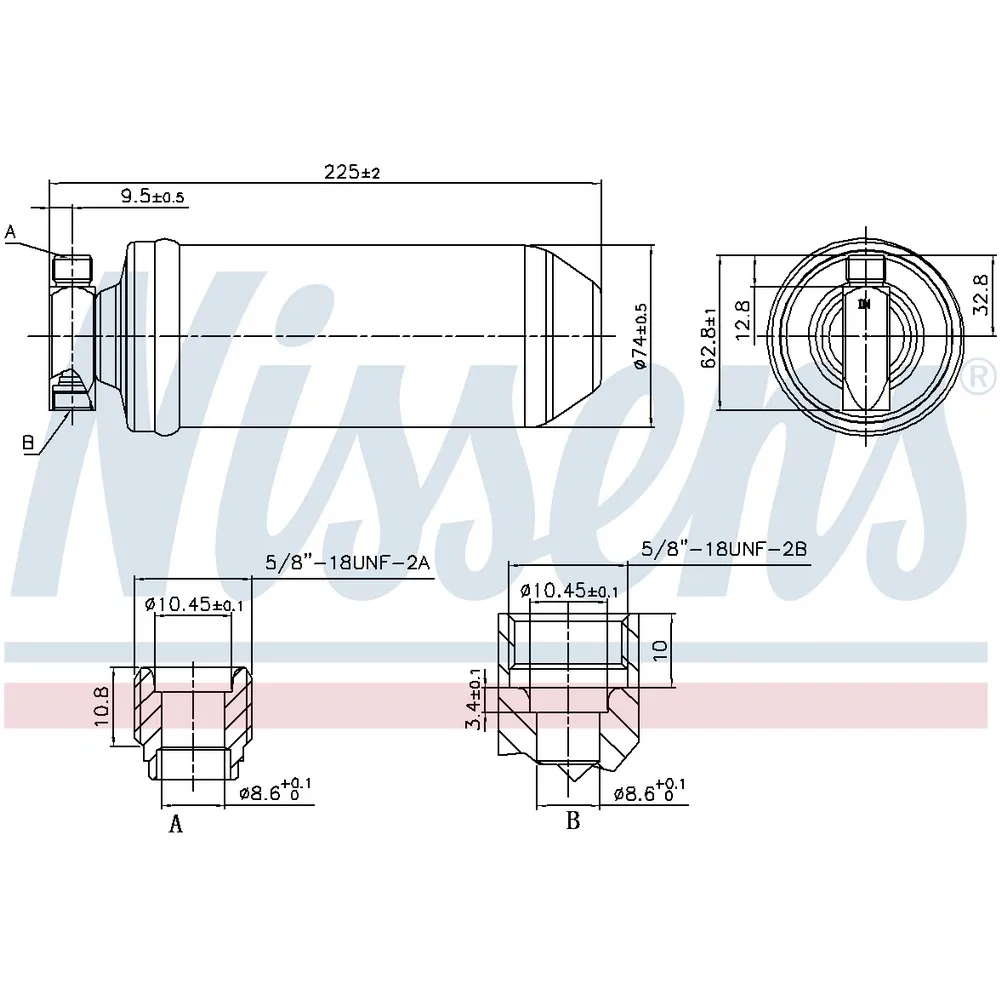 Осушитель кондиционера 1 NISSENS 95058