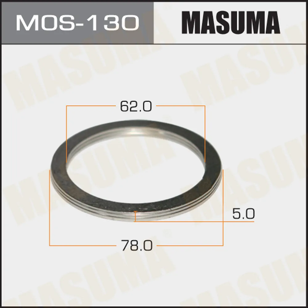 Кольцо глушителя 62 х 78 MASUMA MOS-130