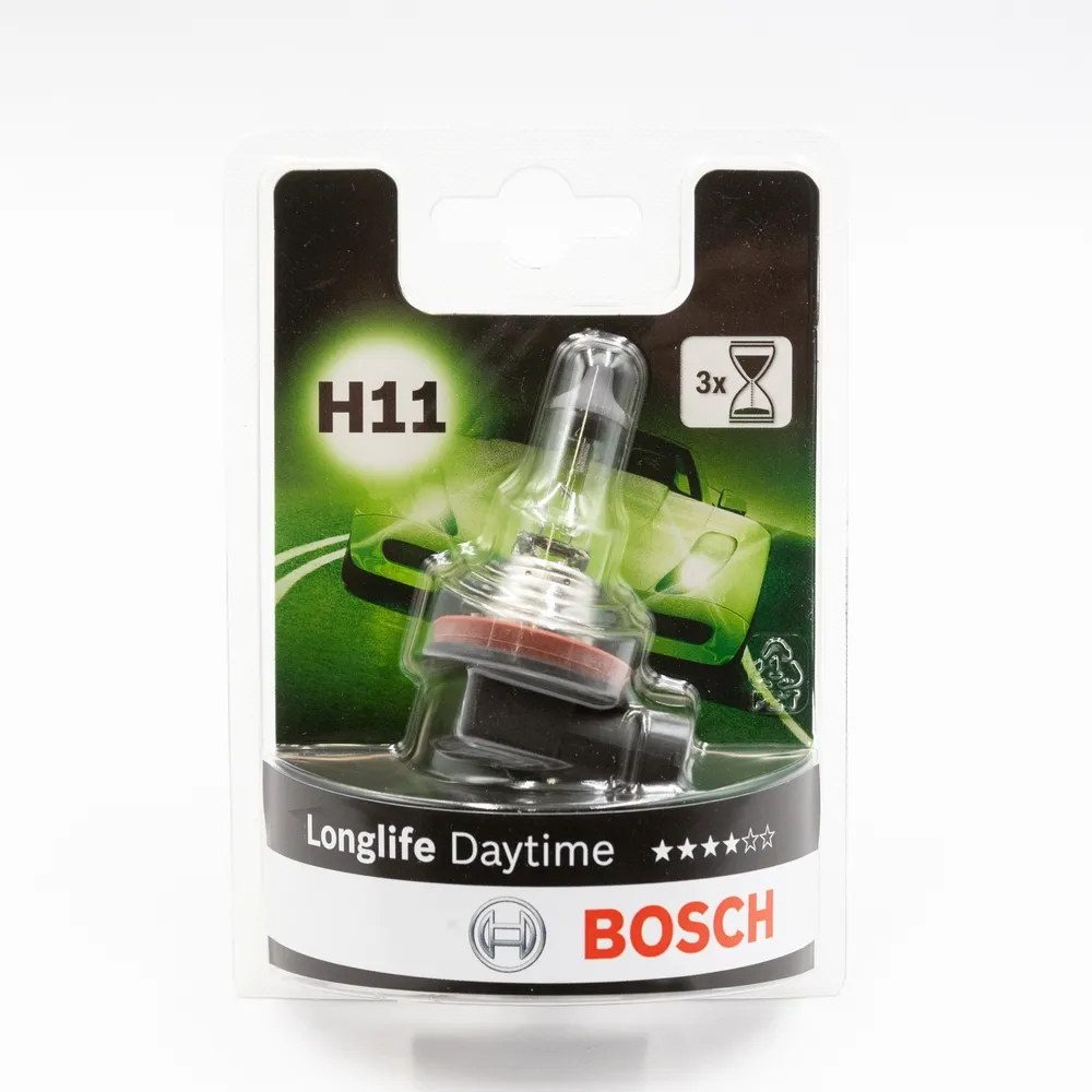 Лампа 12V H11 55W PGJ19-2 BOSCH Long Life Daytime 1 шт. картон 1 987 301 340