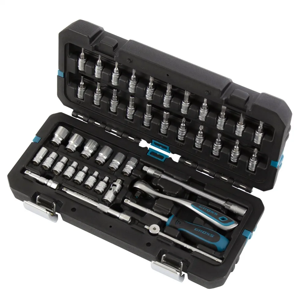 Набор инструментов 42 пред. , 120 зубьев, CrV, 1/4 Gross GROSS 14146