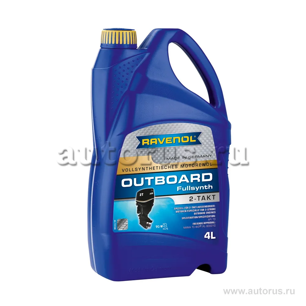 Масло моторное Ravenol Outboardoel 2T Fullsynth синтетическое 4 л 1151200-004