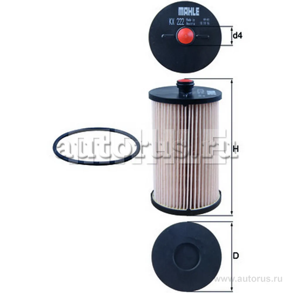 Фильтр топливный KNECHT/MAHLE KX222D
