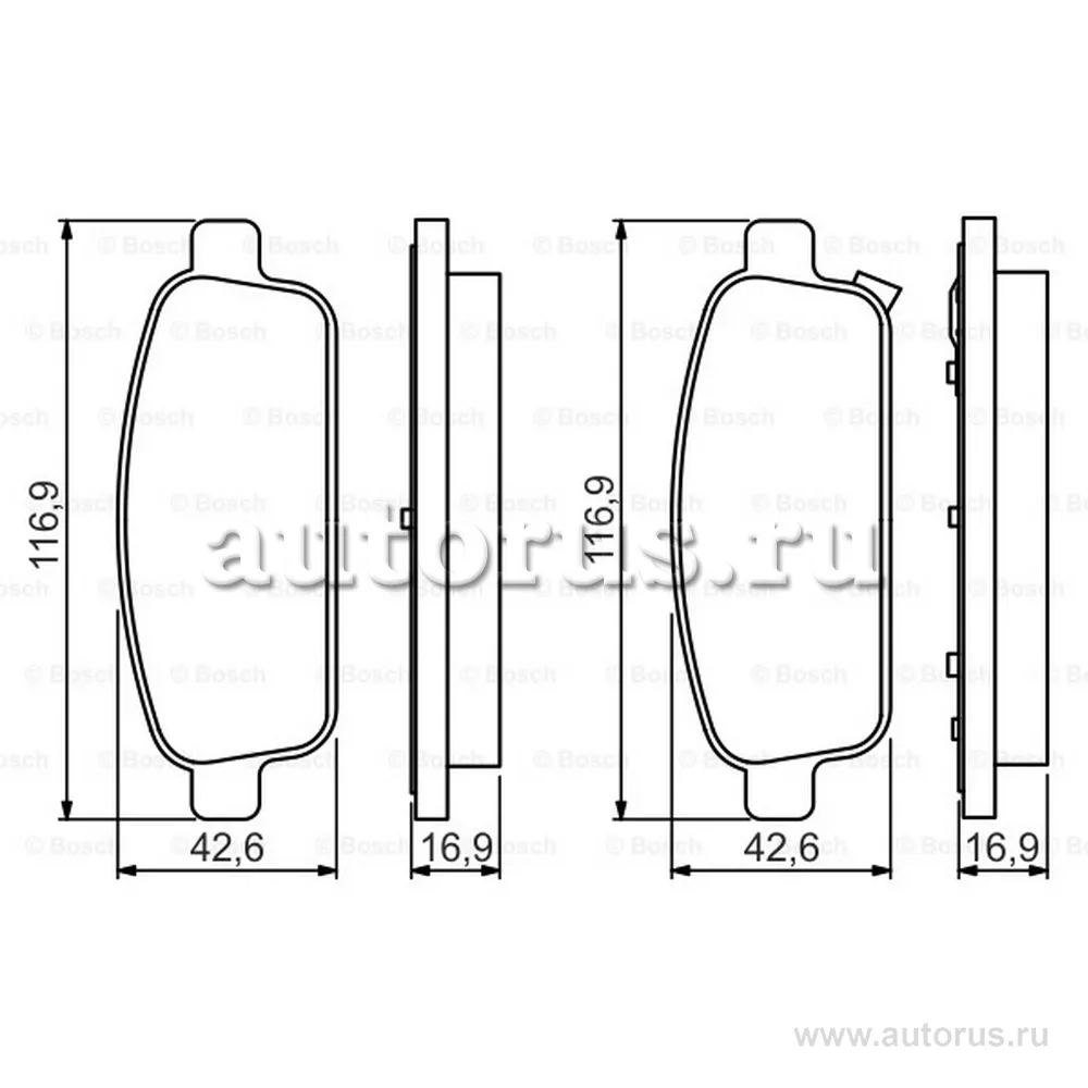 Колодки тормозные передние, Premium-2 BOSCH 0 986 495 259