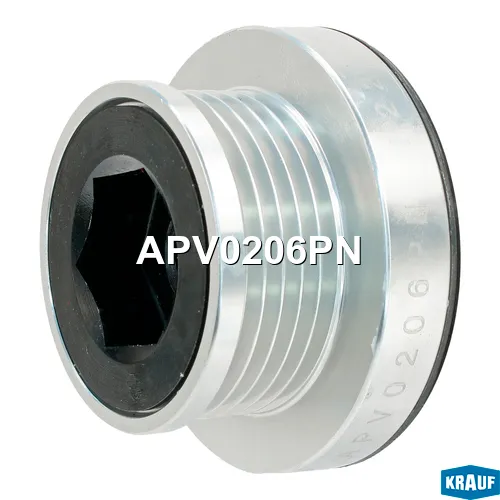 Шкив генератора металлический KRAUF APV0206PN